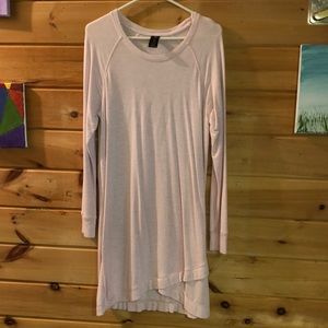 Long sleeve pink dress